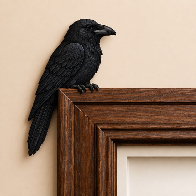 Wooden Chickadee Door Topper