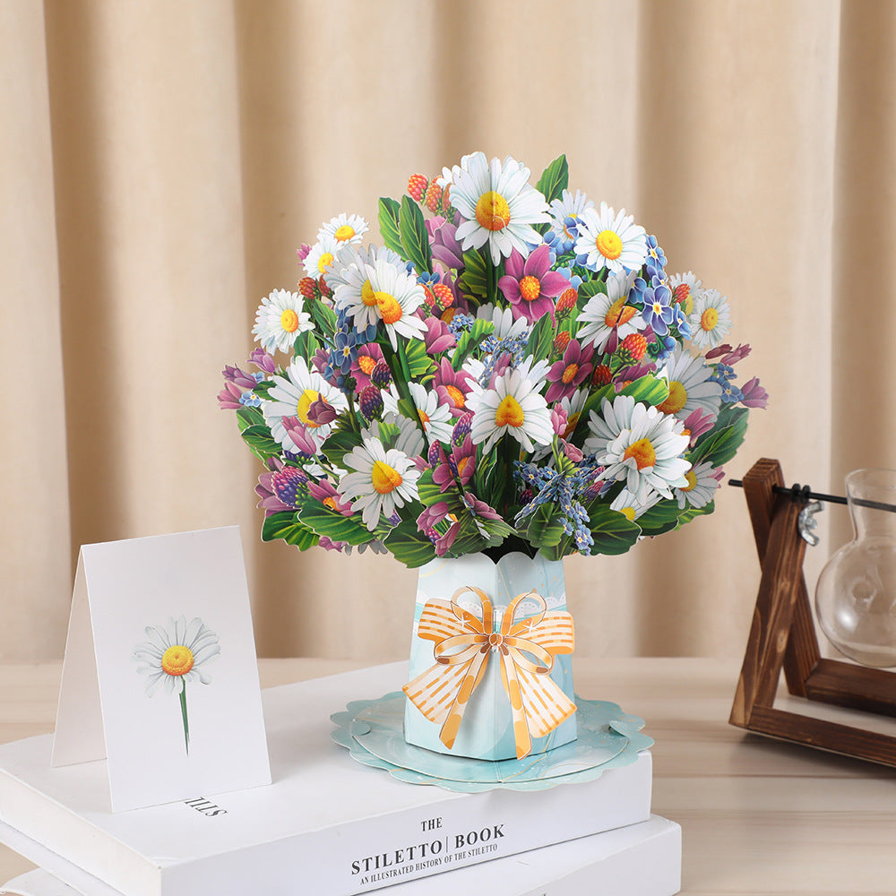 🏆85K+ SOLD! 🌼💌 Forever-Blooming 3D Flower Pop-Up Card– Personalized Love Message & Everlasting Bloom 🎁