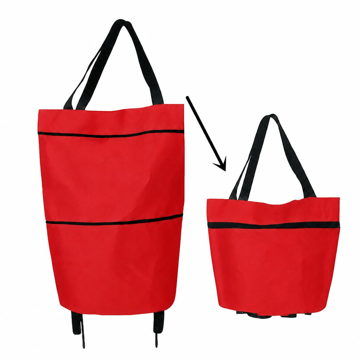 ✨🛒 Large-capacity folding push-pull shopping bag - The perfect choice for large-scale shopping trips