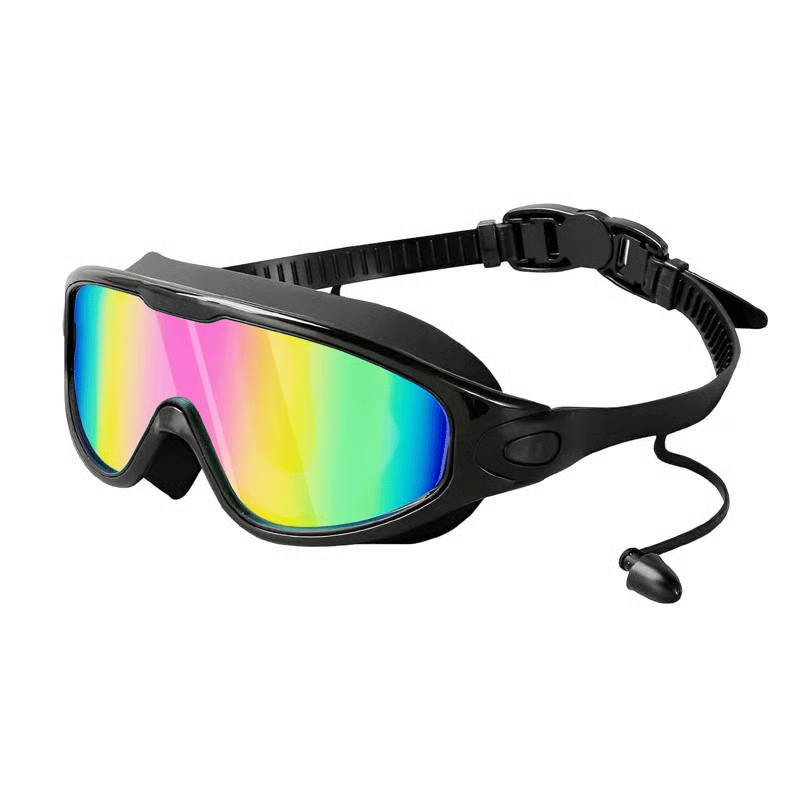 Swim Goggles for Kids Men Women, No Leaking 180° Swim Glasses, Easy to Wear, Wide View, Anti-Fog, UV Protection,