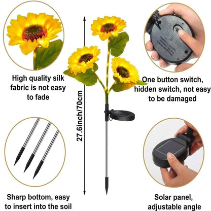 🌻Mother's Day Sale 49% OFF- 🌞Solar LED Sunflower Garden Lights