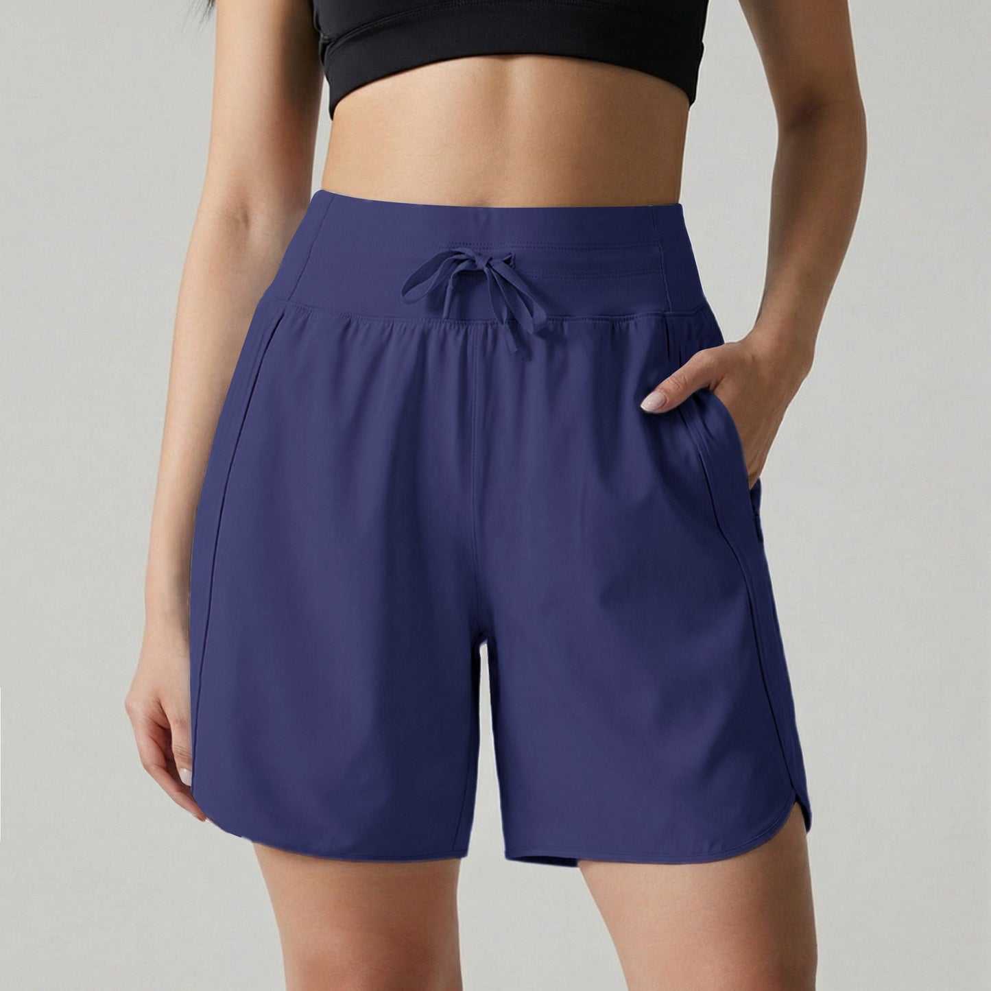 ⏰Hot Sale Women's Active 7 Inseam Athletic Long Running High Wasistband Shorts