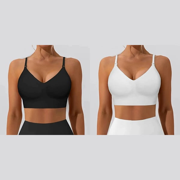 🌓Last Day 49% OFF-🔥Women's Solid Color Wireless Backless Bra