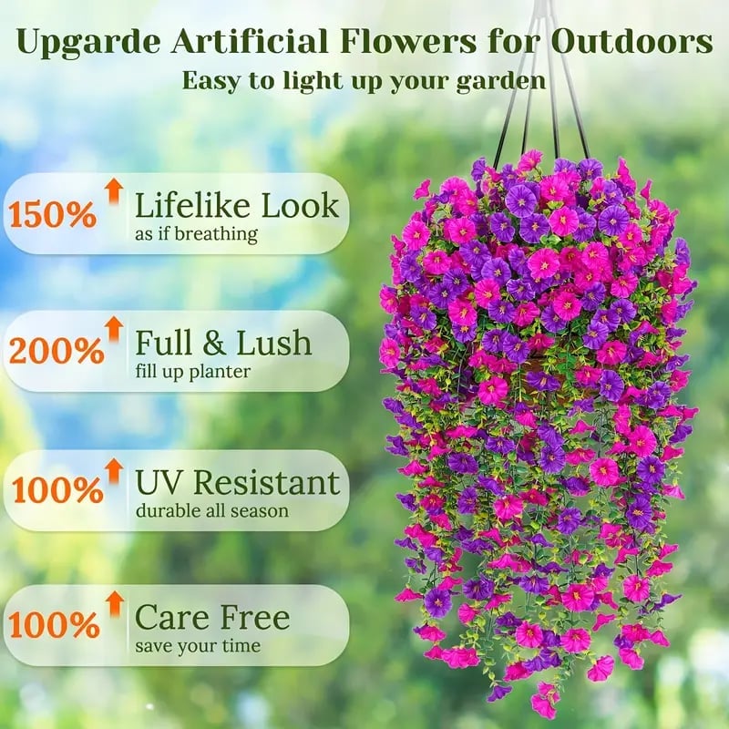 Last Day Only $4.99 / Bundle 🌺UV Resistant Hanging Artificial Morning Glory Vine 💖