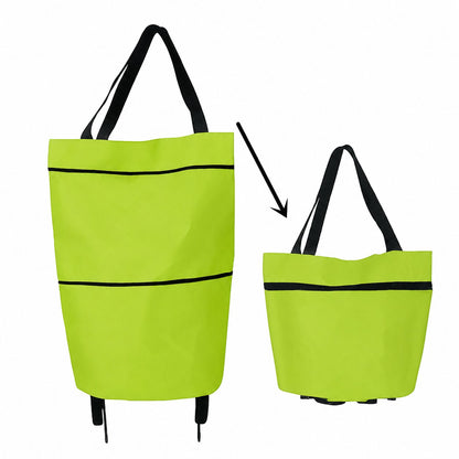 ✨🛒 Large-capacity folding push-pull shopping bag - The perfect choice for large-scale shopping trips