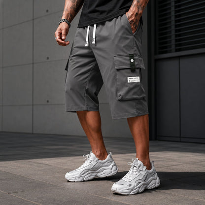 ⏳LAST DAY SALE 57% OFF !!📢Men's Casual Drawstring Capri Cargo Pants 🔥Buy 2 Get Free Shipping !