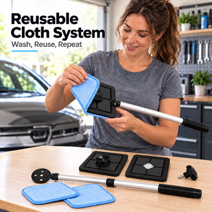 🔥LAST DAY 50% OFF -  Dual Magnetic Car Windshield Cleaner | Streak-Free Auto Glass Cleaning Kit