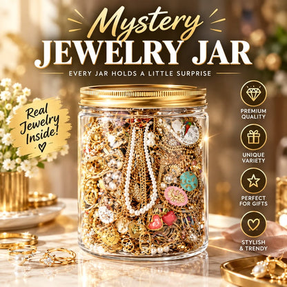🎄 Mystery Jewelry Jar – Curated Sparkle Collection for a Beautiful Surprise