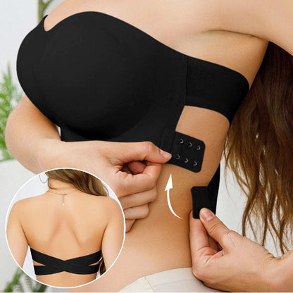 🌓Last Day 49% OFF-Strapless invisible bra with side closure and crisscross back support
