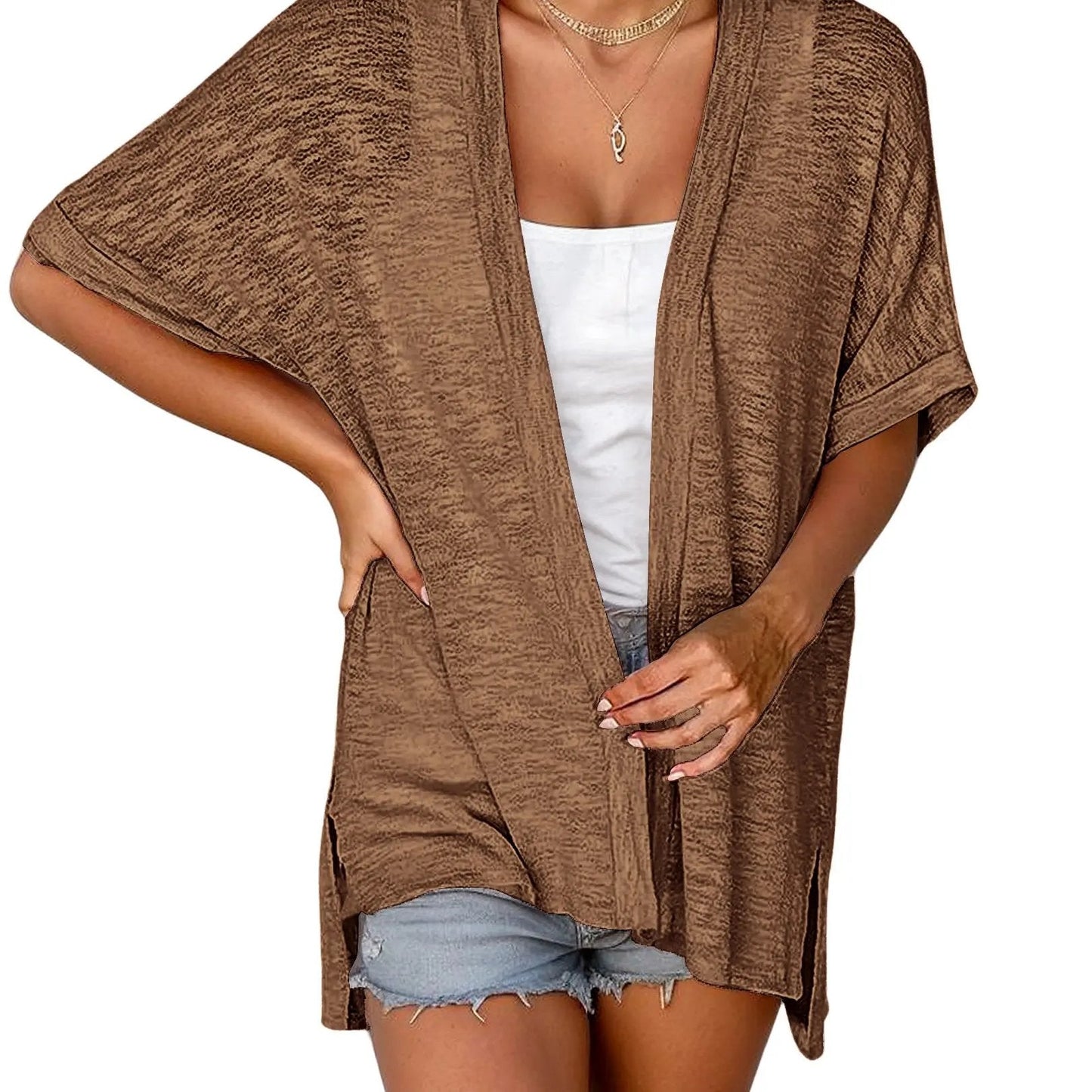Womens Lightweight Cardigan 2026 Summer Short Sleeve