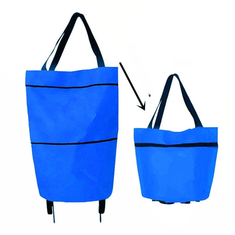 ✨🛒 Large-capacity folding push-pull shopping bag - The perfect choice for large-scale shopping trips
