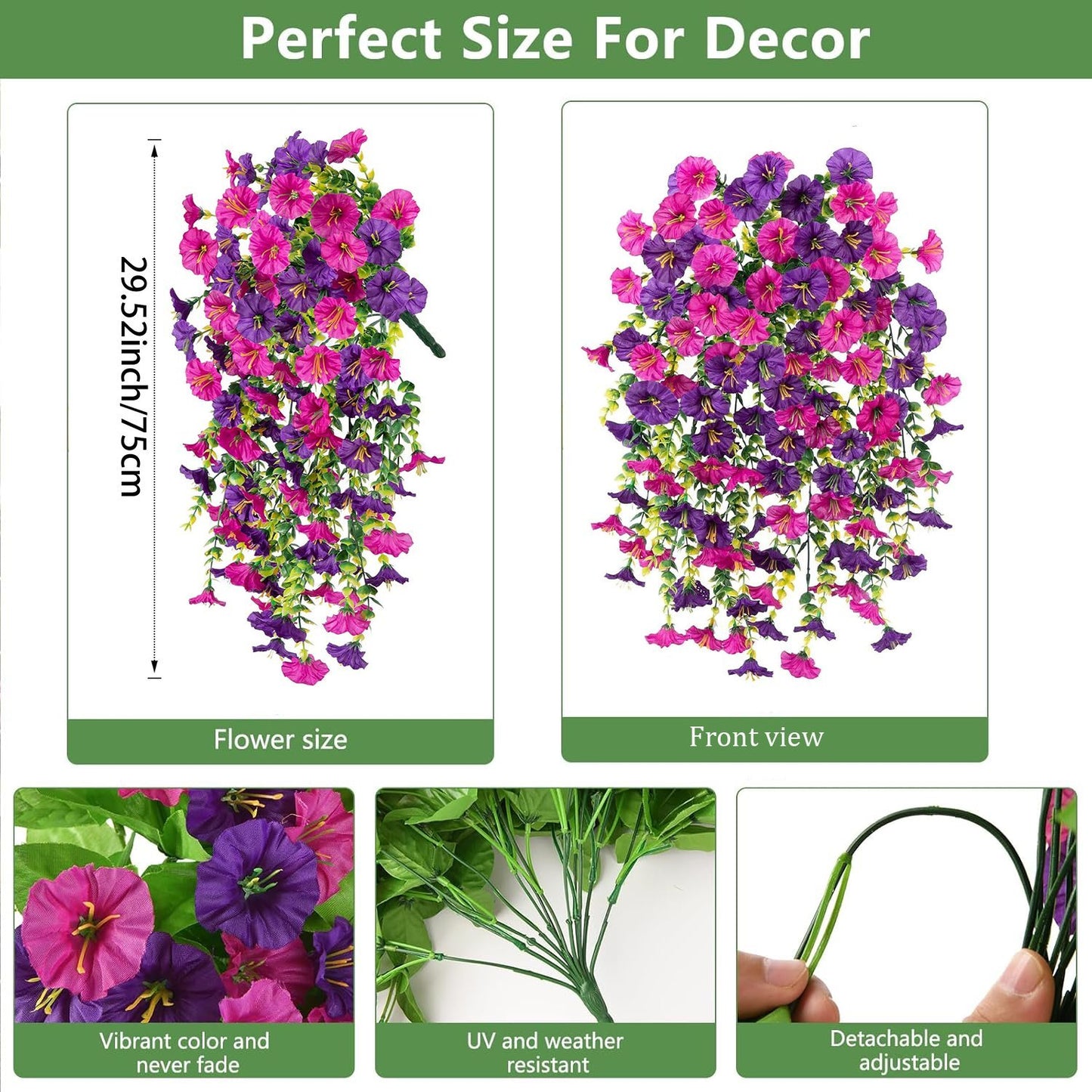 Last Day Only $4.99 / Bundle 🌺UV Resistant Hanging Artificial Morning Glory Vine 💖