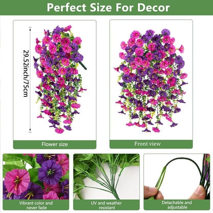 Last Day Only $4.99 / Bundle 🌺UV Resistant Hanging Artificial Morning Glory Vine 💖