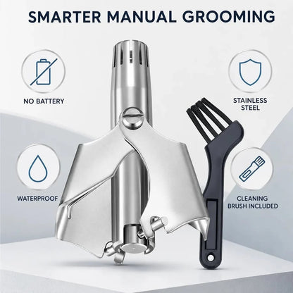 ✂️ Manual Nose Hair Trimmer – Precision Grooming. No Battery Needed.