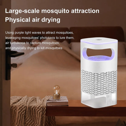 Indoor Insect Trap with Light and Suction Non Zapper Flying Bug Catcher