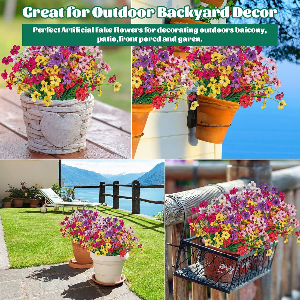 🔥Last Day 49% OFF- Outdoor Artificial Flowers💐