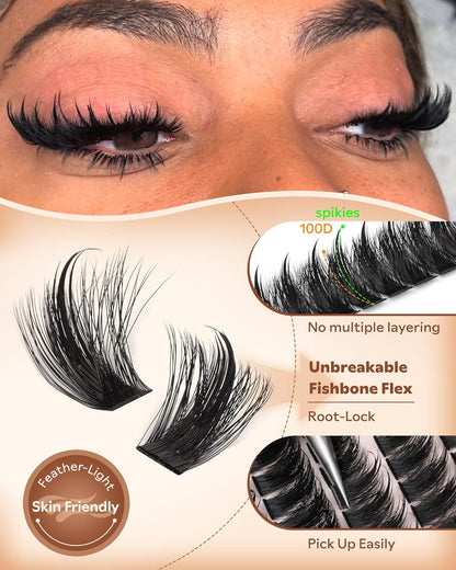 🔥HOT SALE 49% OFF 🔥Salon-Level Lash Cluster With Spikes