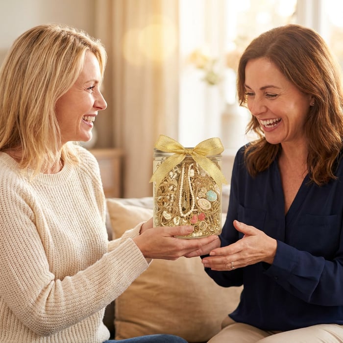 🎄 Mystery Jewelry Jar – Curated Sparkle Collection for a Beautiful Surprise