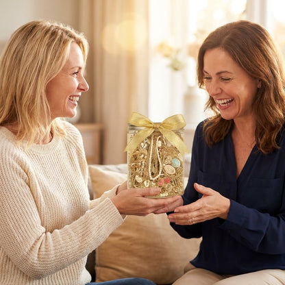 🎄 Mystery Jewelry Jar – Curated Sparkle Collection for a Beautiful Surprise