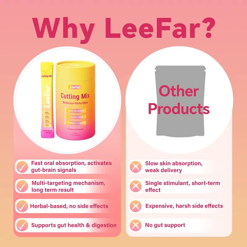 🌿🍓LeeFar Vitality Drink Mix – Herbal & Mineral Blend – Strawberry Açaí, 30 Servings