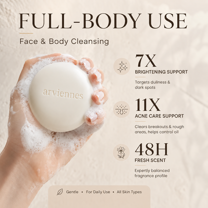 🚿 Niacinamide Skin Brightening Soap melasma dark spots freckle