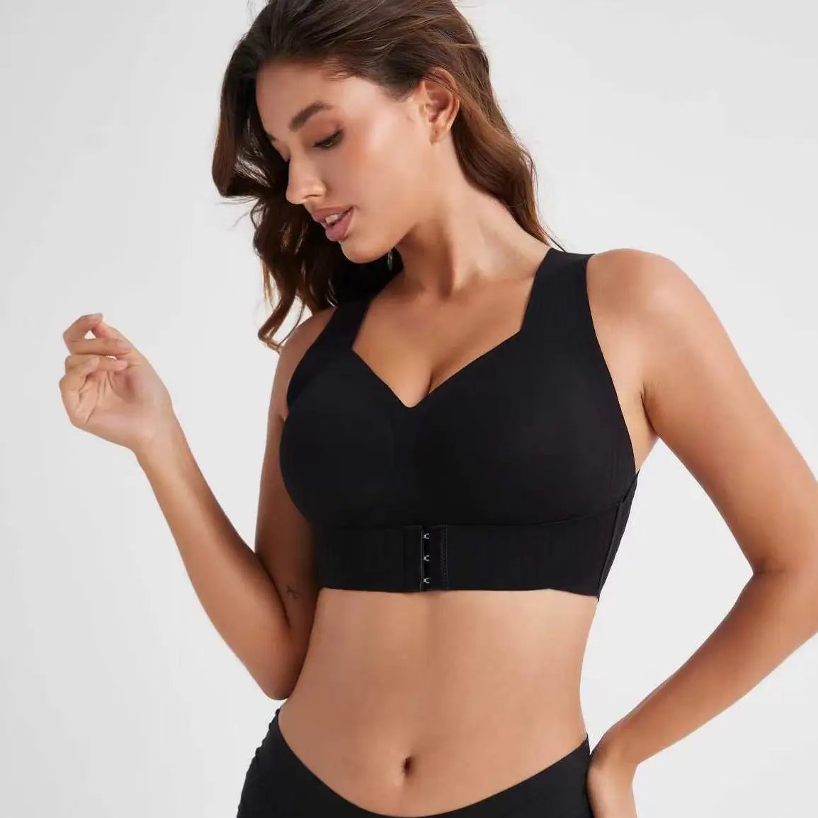 Last Day 49%OFF-🖤Front Closure Posture Corrector Wireless Support Bra