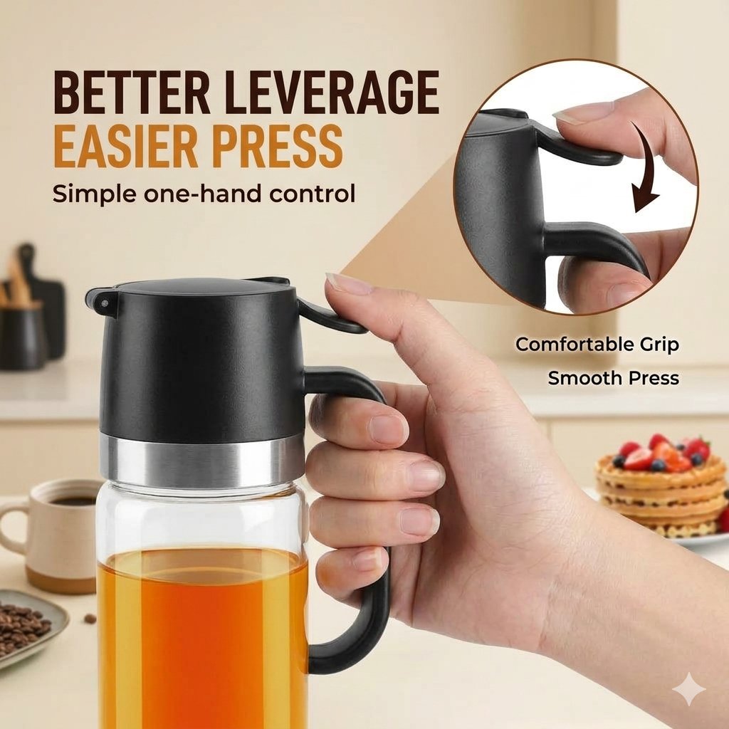 No-Drip Honey Dispenser for Clean, Effortless Everyday Pouring🍯