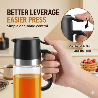 No-Drip Honey Dispenser for Clean, Effortless Everyday Pouring🍯