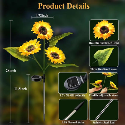 🌻Mother's Day Sale 49% OFF- 🌞Solar LED Sunflower Garden Lights