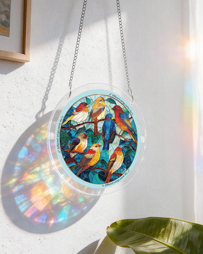 🔥LAST DAY 50% OFF - 🧩Acrylic Jigsaw Puzzle Suncatcher - Glowing Feather Haven