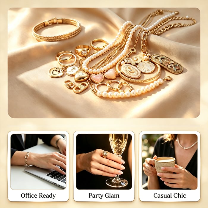 🎄 Mystery Jewelry Jar – Curated Sparkle Collection for a Beautiful Surprise