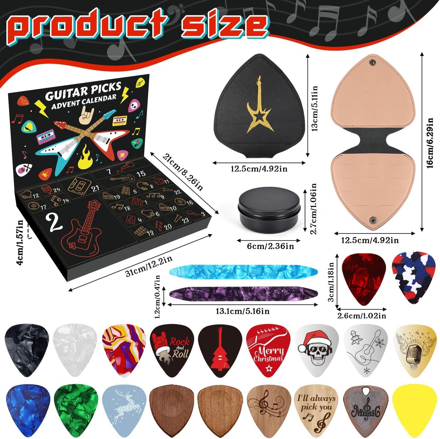 🔥49% OFF-🎸Guitar Picks Advent Calendar 2025🎁