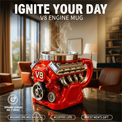 ⚡✨Ultimate V8 Engine Gift Mug & A Gearhead's Dream