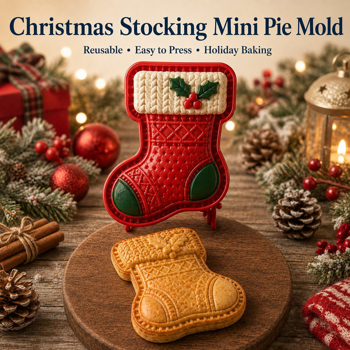 🔥Only $7.99 Last Day Promotion!✨ 🎄16-Design Christmas Mini Pie Mold Collection 🥧