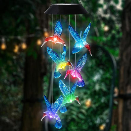 🦋 Enhance Your Garden - 49% OFF - ✨Creative Bird Design Solar Wind Chimes