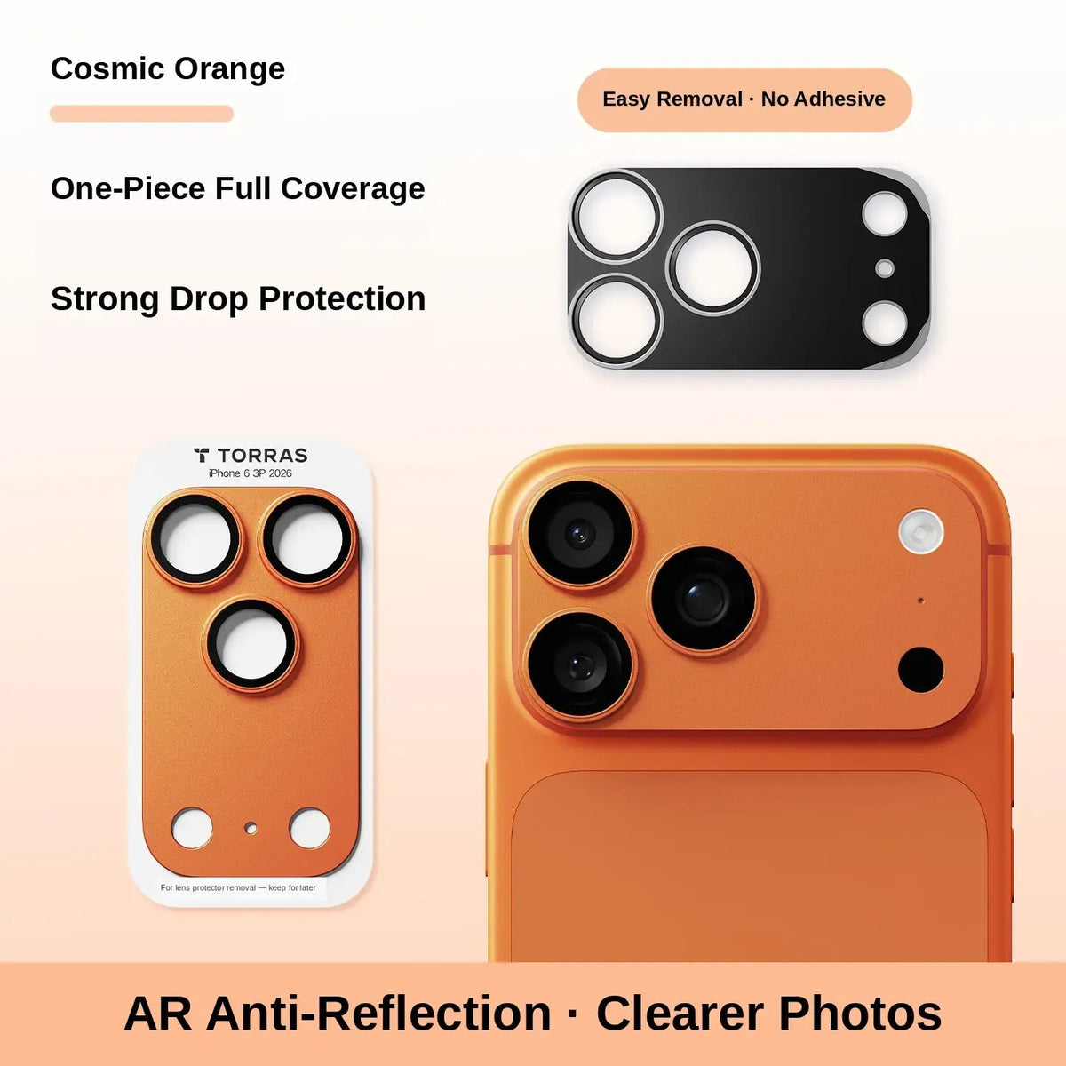 Metal Camera Lens Protector for iPhone 17/18 Series – Camera Module Cover