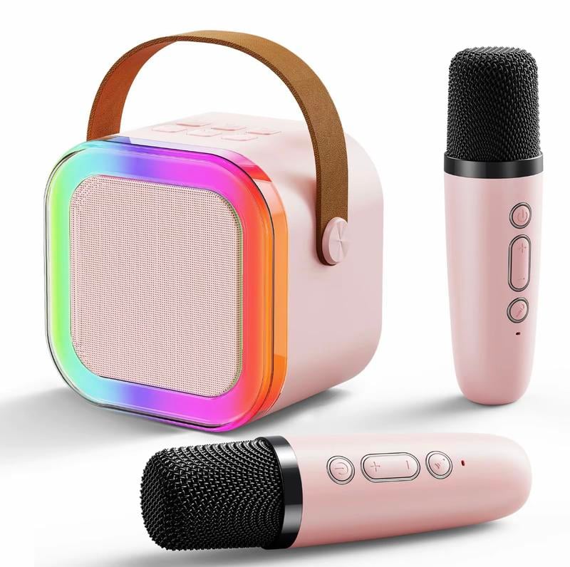 🌸Last Day 49% OFF  🔥🔥Mini Karaoke Machine with Wireless Microphones🎵