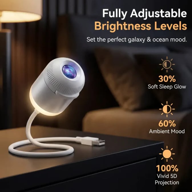 🔥LAST DAY 57% OFF - 🌌🌠HD Smart Dynamic 5D Holographic Night Light Projector