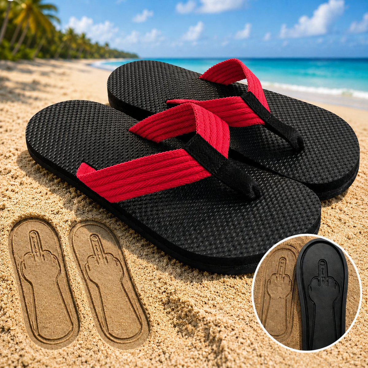 Hidden Gesture Flip Flops
