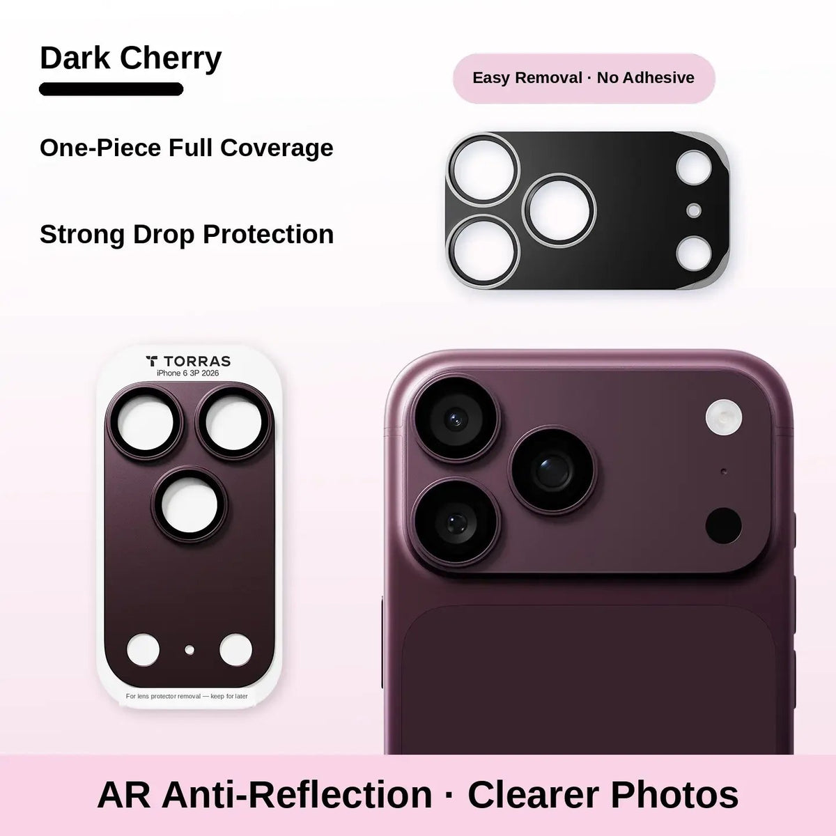 Metal Camera Lens Protector for iPhone 17/18 Series – Camera Module Cover