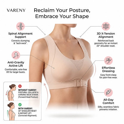 Last Day 49%OFF-🖤Front Closure Posture Corrector Wireless Support Bra
