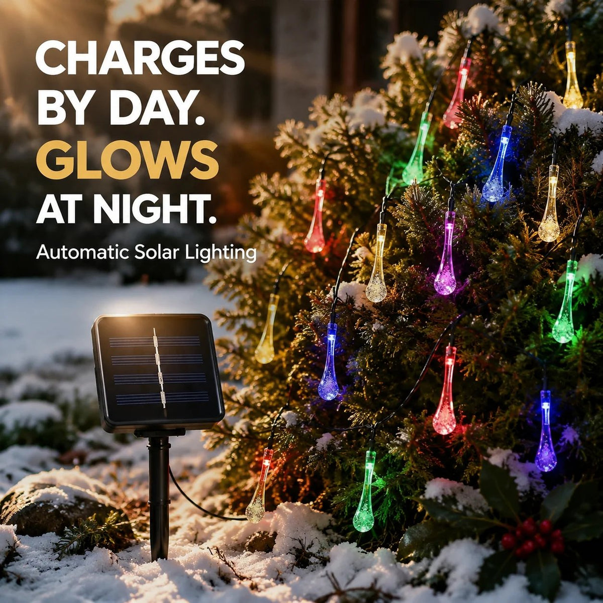 🎄 Holiday Lighted Garland ✨ Warm LED Christmas Decor For Home & Outdoor
