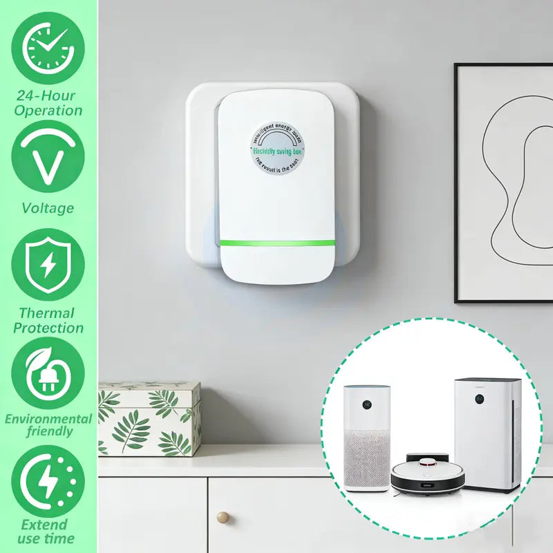 Plug-In Power Distribution Box Adapter for Home Office Travel