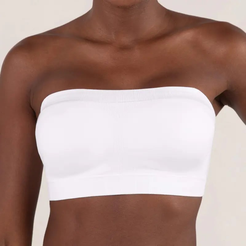 Anti-Slip Grip & Removable Straps✨Convertible Strapless Bandeau Bra with Wireless Comfort👍Suitable for All Body Types