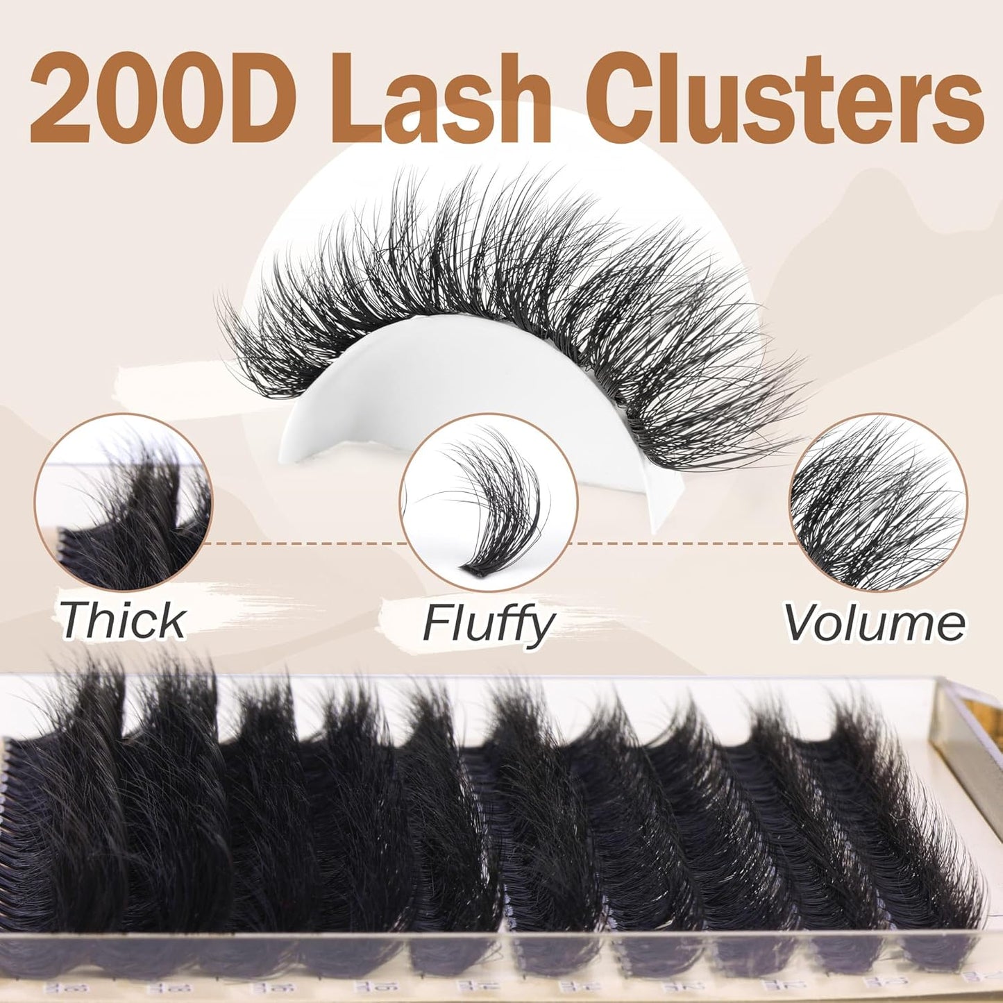 🔥HOT SALE 49% OFF 🔥Salon-Level Lash Cluster With Spikes