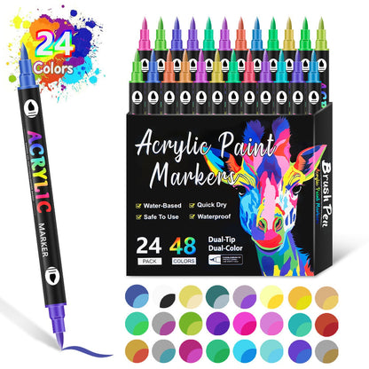 🔥Last Day Promotion 49% OFF🎨Double-Ended Art Acrylic Markers for Professionals & Beginners!