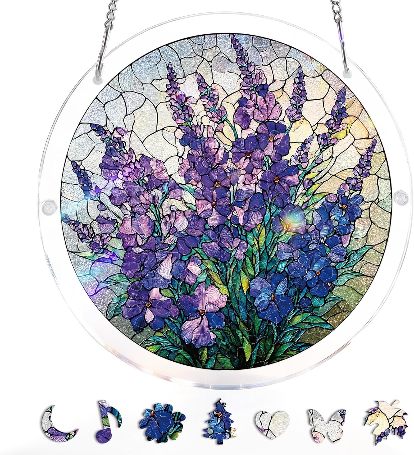 🔥LAST DAY 50% OFF - 🧩Acrylic Jigsaw Puzzle Suncatcher - Glowing Feather Haven