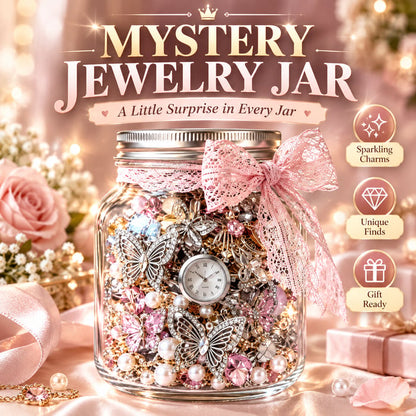 🎄 Mystery Jewelry Jar – Curated Sparkle Collection for a Beautiful Surprise