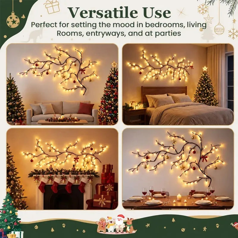 ✨ DIY Flexible LED Branch Lights | 8 Lighting Modes & Remote