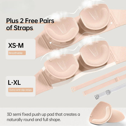 Strapless Non Slip Bandeau Jelly Bra